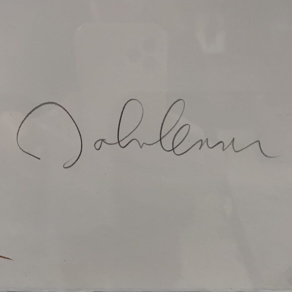 John Lennon sketched his wife laying down. #157. - Picture 2 of 5
